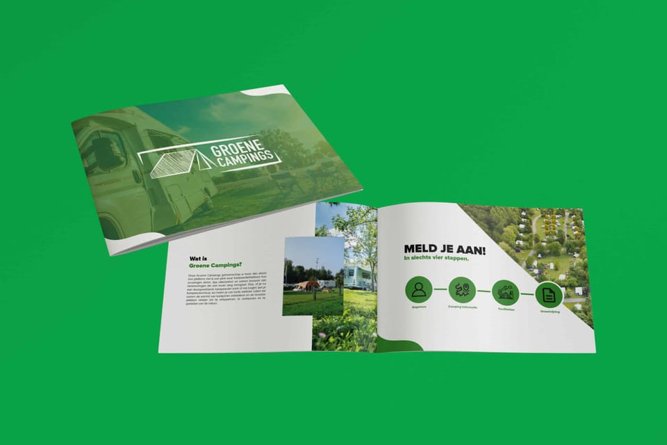 Drukwerk van Groene Campings