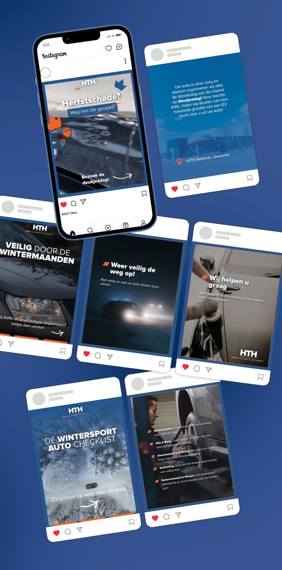 Social media van HTH Automotive