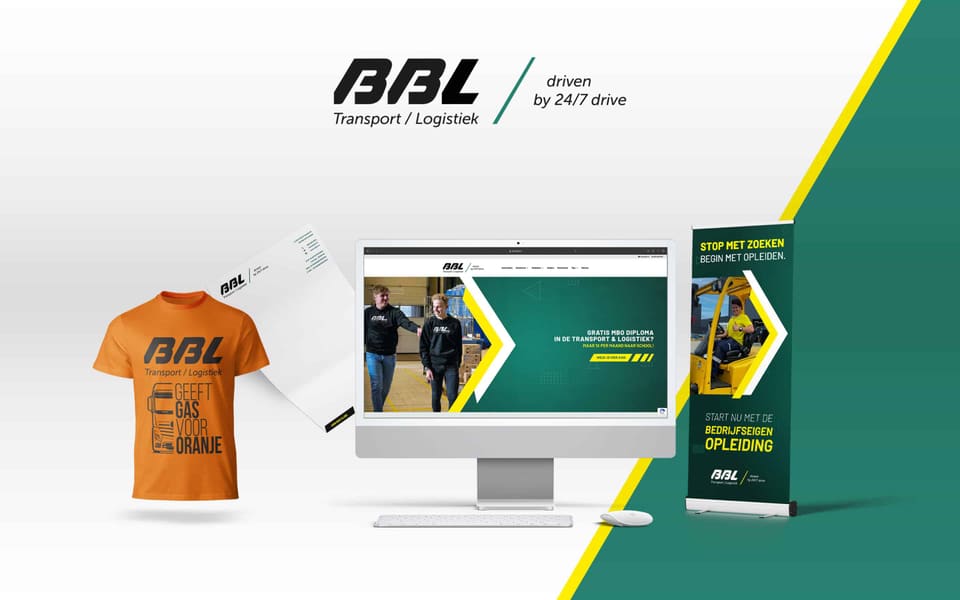 Lichtbak met de campagne van BBL-TL